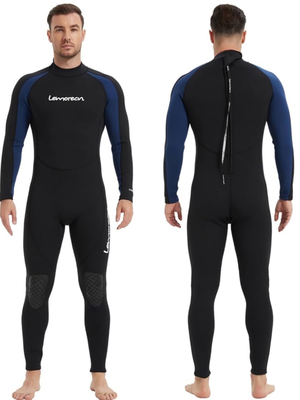 Lemorecn Wetsuits Jumpsuit Neoprene 3/2mm Full Body Diving Suit Size Medium NWT